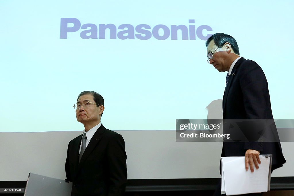Panasonic Corp. Chief Exeutive Officer Kazuhiro Tsuga Business Strategy News Conference