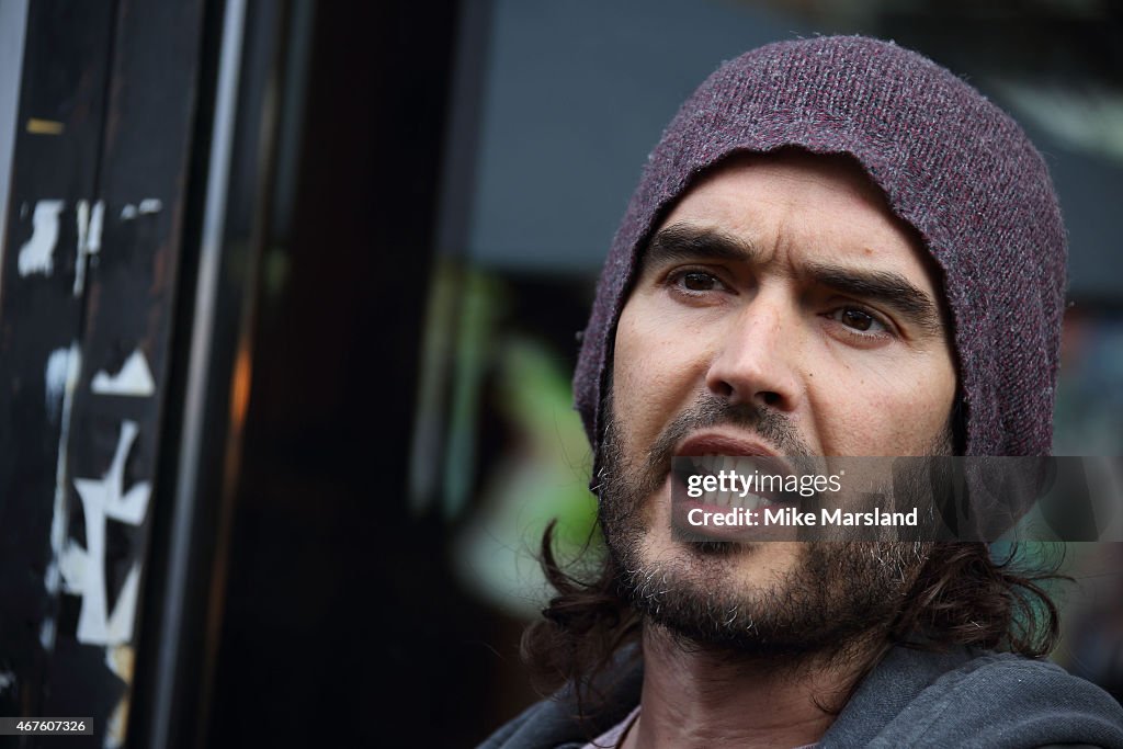 Russell Brand Opens The Trew Era Cafe