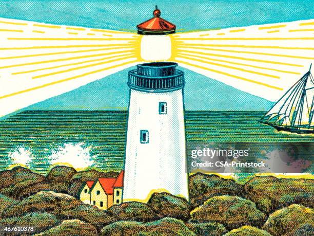 lighthouse - lighthouse stock illustrations