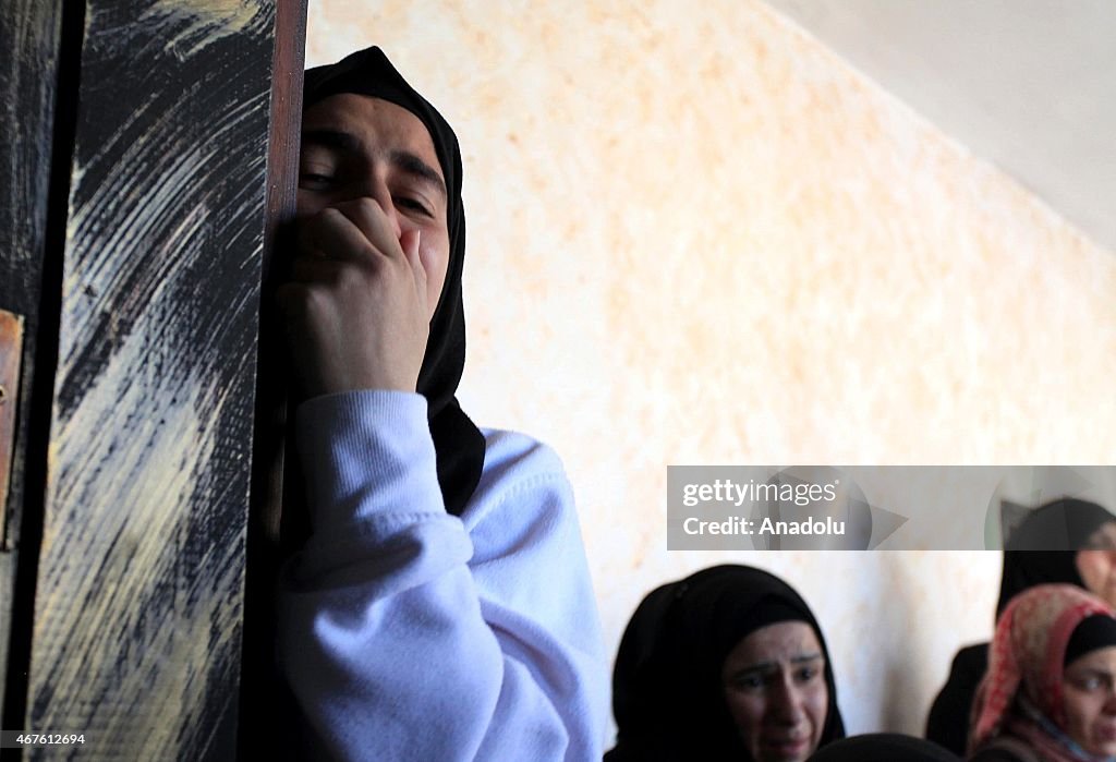 Funeral ceremony for Palestinian who died after being shot during a clash with Israeli troops