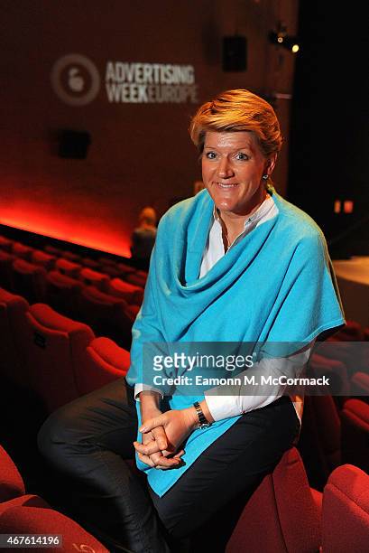 Clare Balding Broadcaster speaks during Women In Media And Sports - What Rules Are Left To Be Broken as part of Advertising Week Europe, Piccadilly,...