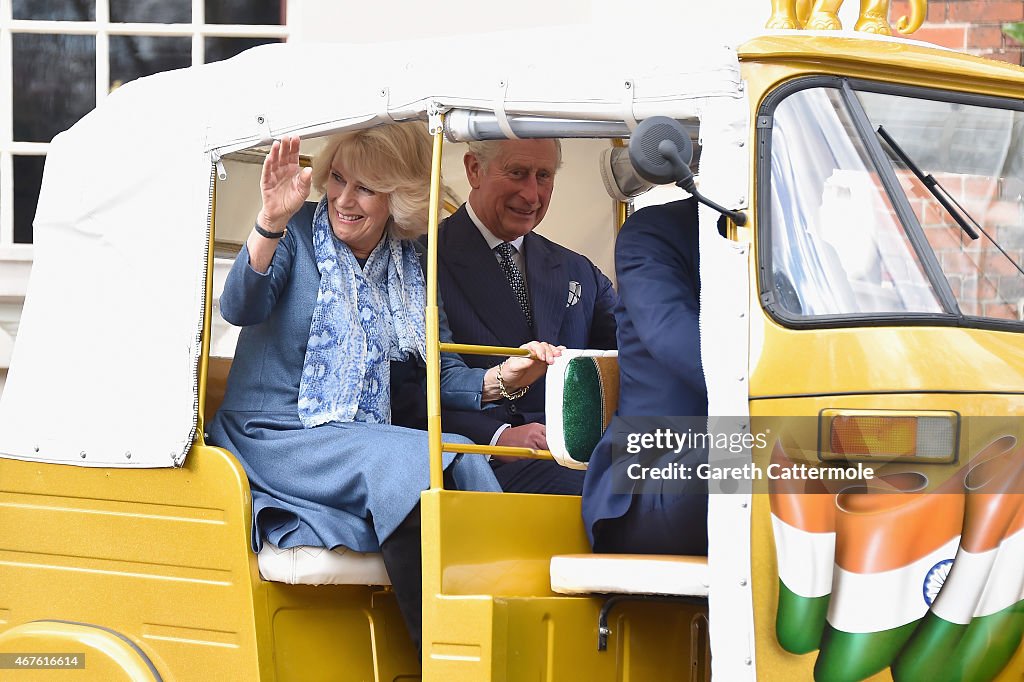 The Prince Of Wales And Duchess Of Cornwall Launch 'Travels To My Elephant' Rickshaw Race