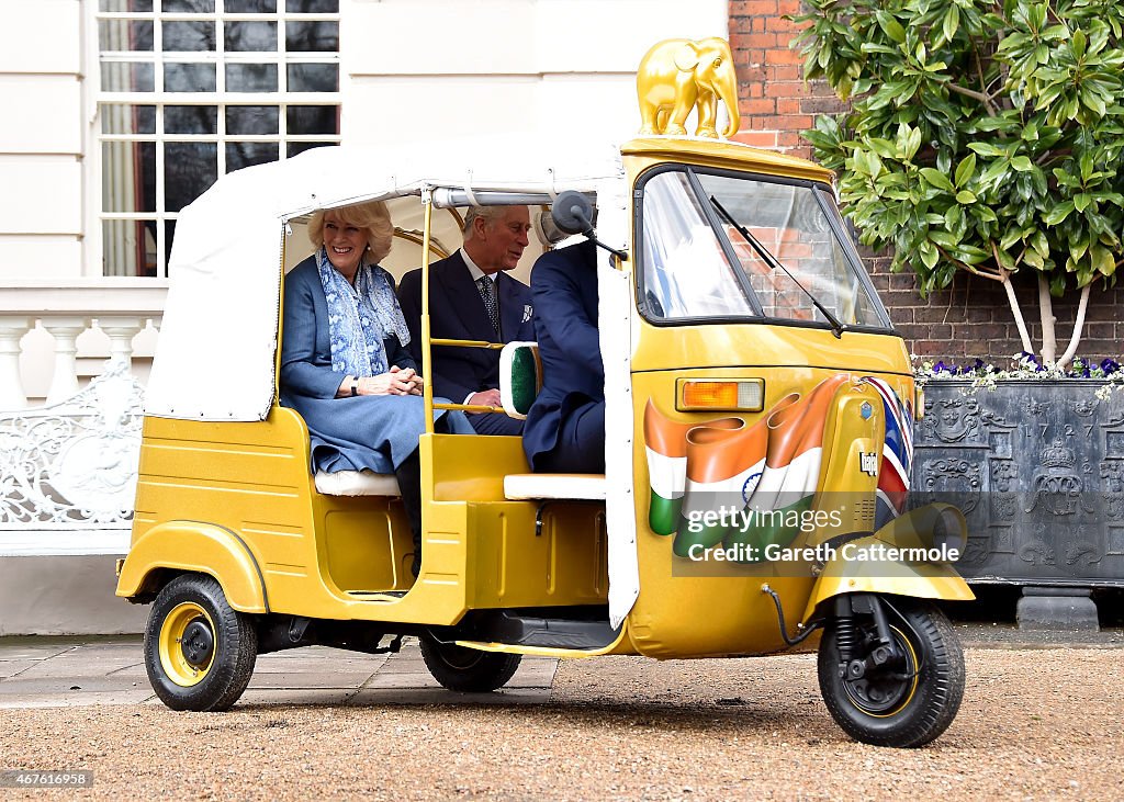 The Prince Of Wales And Duchess Of Cornwall Launch 'Travels To My Elephant' Rickshaw Race