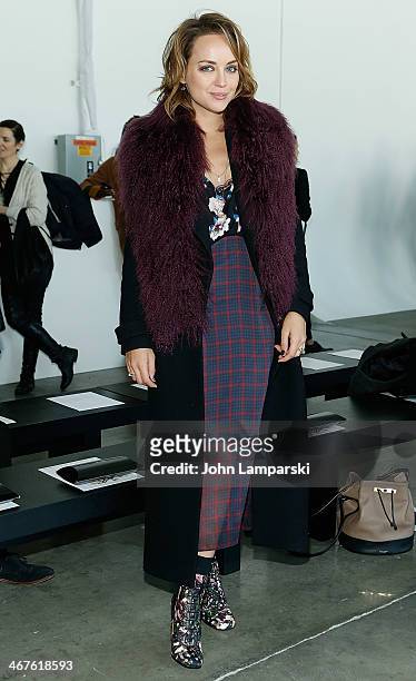 Kelly Framel attends the Tess Giberson show during Mercedes-Benz Fashion Week Fall 2014 at Pier 59 Studios on February 7, 2014 in New York City.