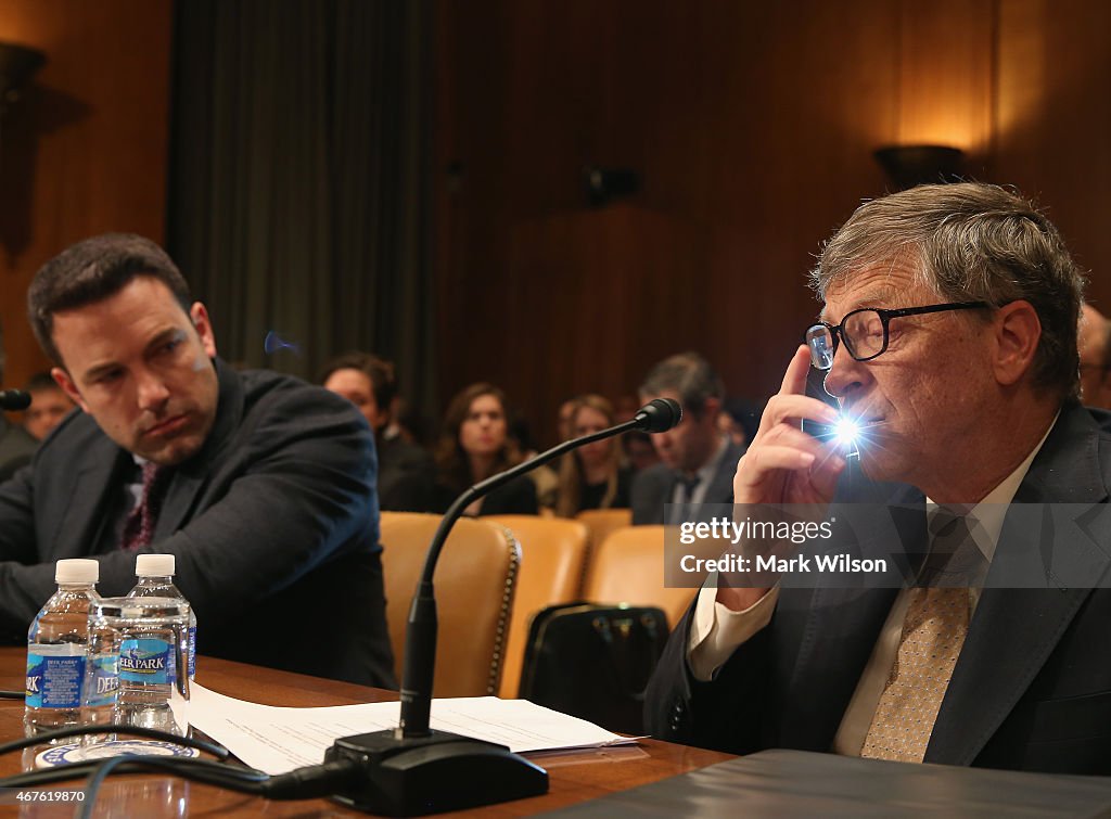 Bill Gates, Ben Affleck Testify At Hearing On Diplomacy And National Security