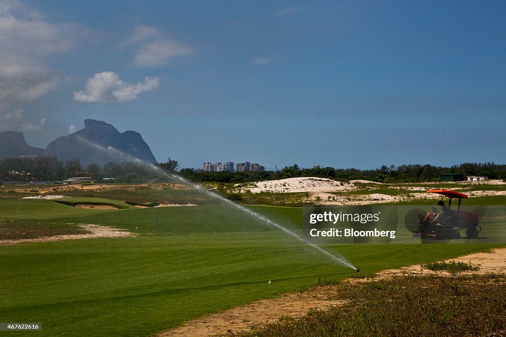 Mayor Eduardo Paes Tours Olympic Golf Course