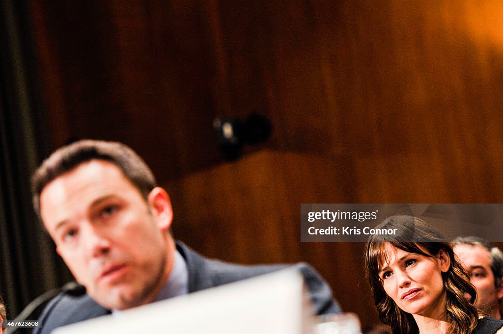 Bill Gates And Ben Aflleck Speak At The "Doplomacy, Development, And National Security" Hearing