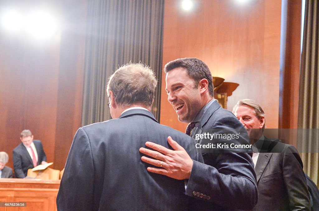 Bill Gates And Ben Aflleck Speak At The "Doplomacy, Development, And National Security" Hearing