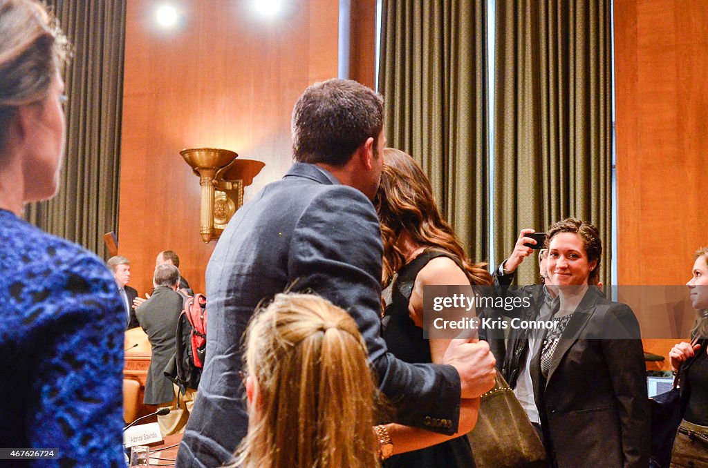 Bill Gates And Ben Affleck Speak At The "Diplomacy, Development, And National Security" Hearing