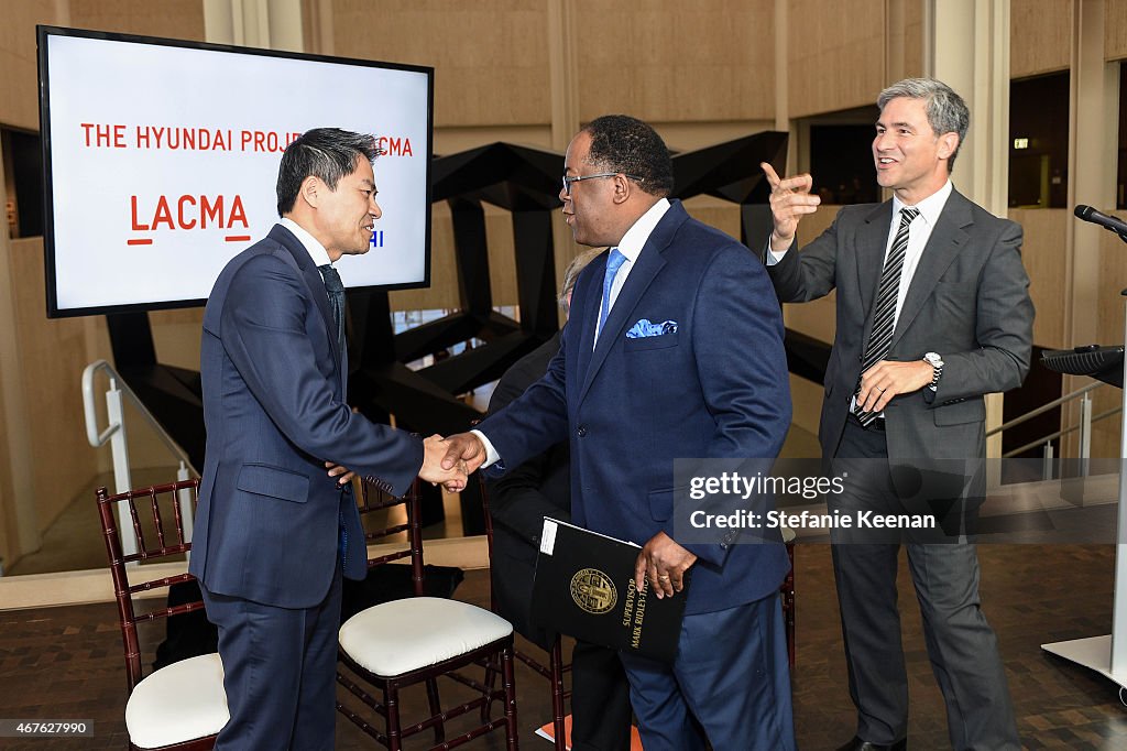 LACMA And Hyundai Motor Company Announce New Partnership, The Hyundai Project At LACMA, March 26, 2015