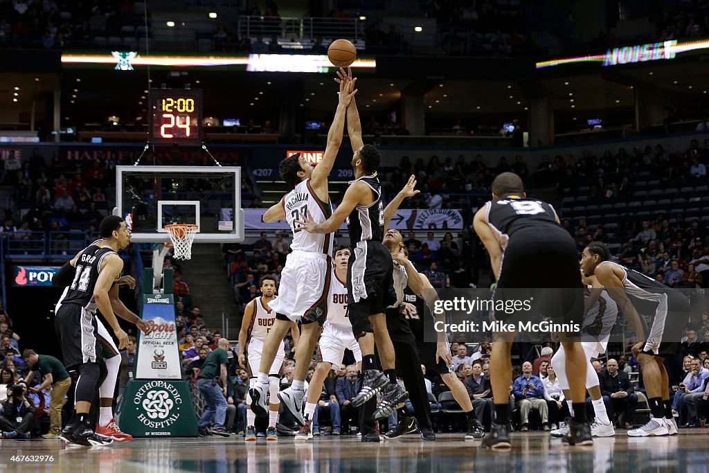 San Antonio Spurs v Milwaukee Bucks