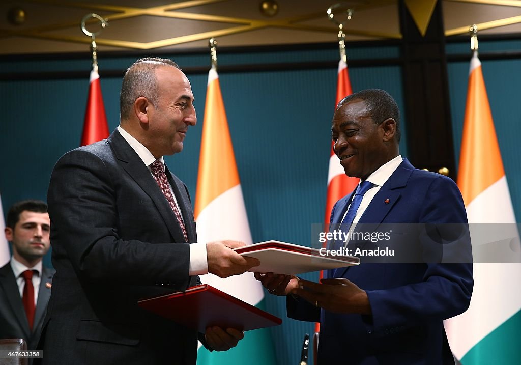 Turkish President Erdogan meets with Ivory Coast's President Ouattara in Ankara