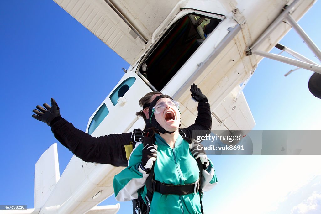 Tandem-skydiving