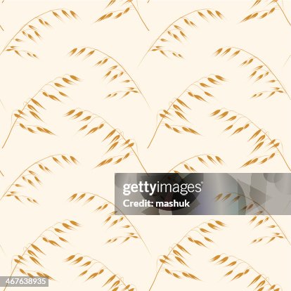 Oat seamless pattern Oat seamless pattern