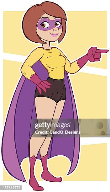 Brunette Superheriapontar, Foto de stock