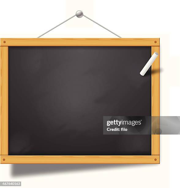 chalkboard sign - creative office space stock illustrations