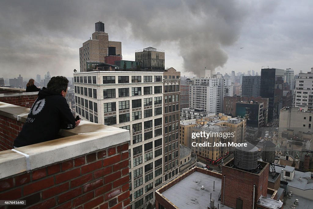Building Explosion In Manhattan's East Village