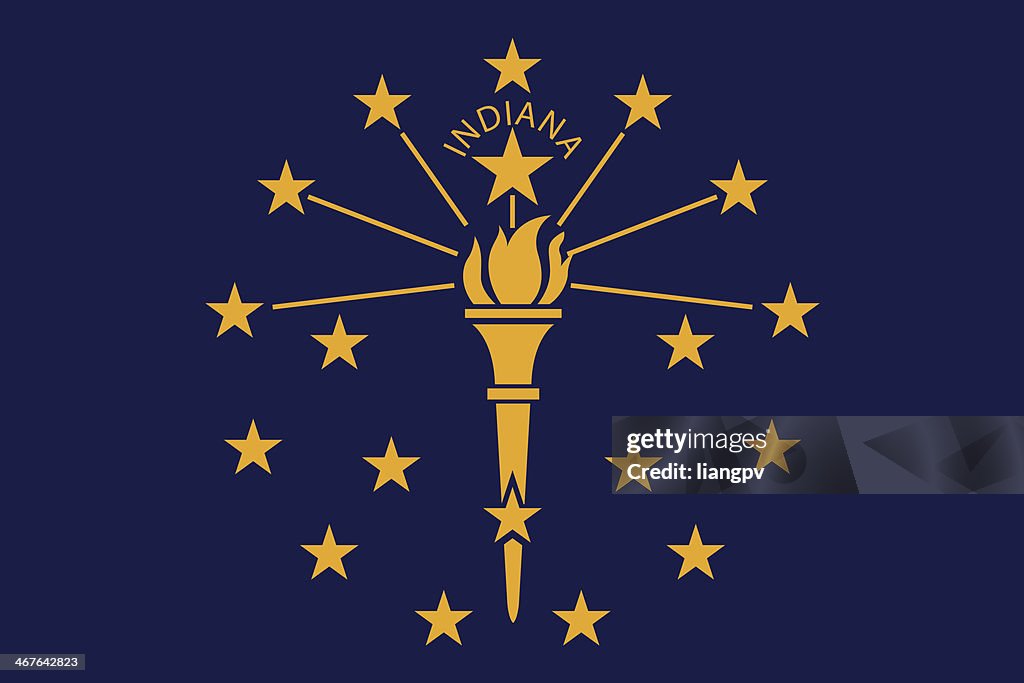 Flag of Indiana