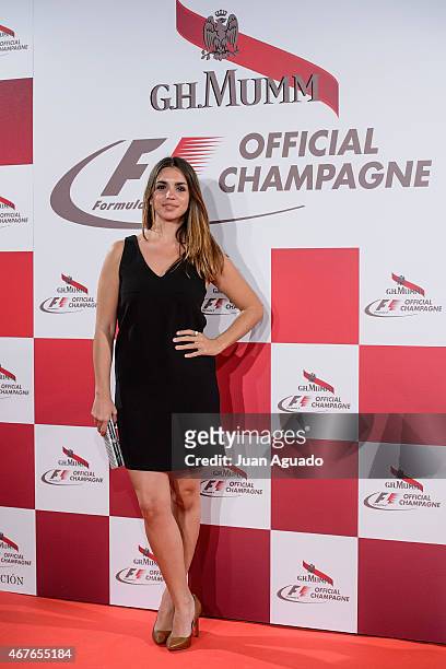 Actress Elena Furiase attends G. H. Mumm Champagne Party at the Fortuny Palace on March 26, 2015 in Madrid, Spain.