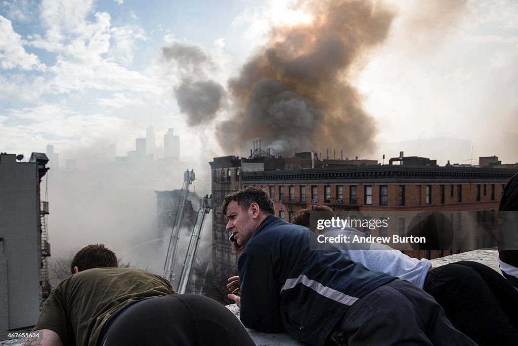 Building Explosion In Manhattan's East Village