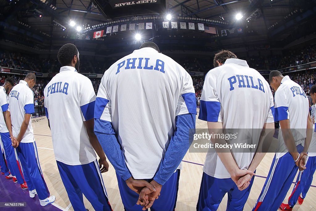 Philadelphia 76ers v Sacramento Kings