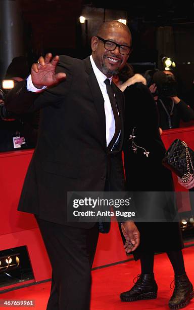 Actor Forest Whittaker attends the 'Two Men in Town' premiere during 64th Berlinale International Film Festival at Berlinale Palast on February 7,...