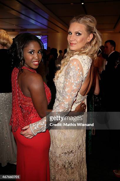 Motsi Mabuse and Magdalena Brzeska attend the Semper Opera Ball at Semperoper on February 7, 2014 in Dresden, Germany.