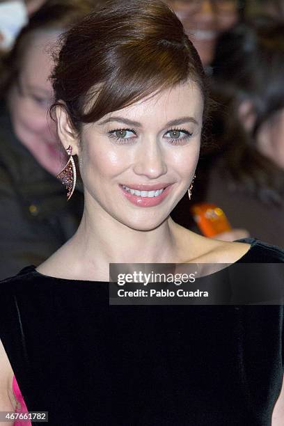 Actress Olga Kurylenko attends the 'El Maestro del Agua' premiere at the Callao cinema on March 26, 2015 in Madrid, Spain.