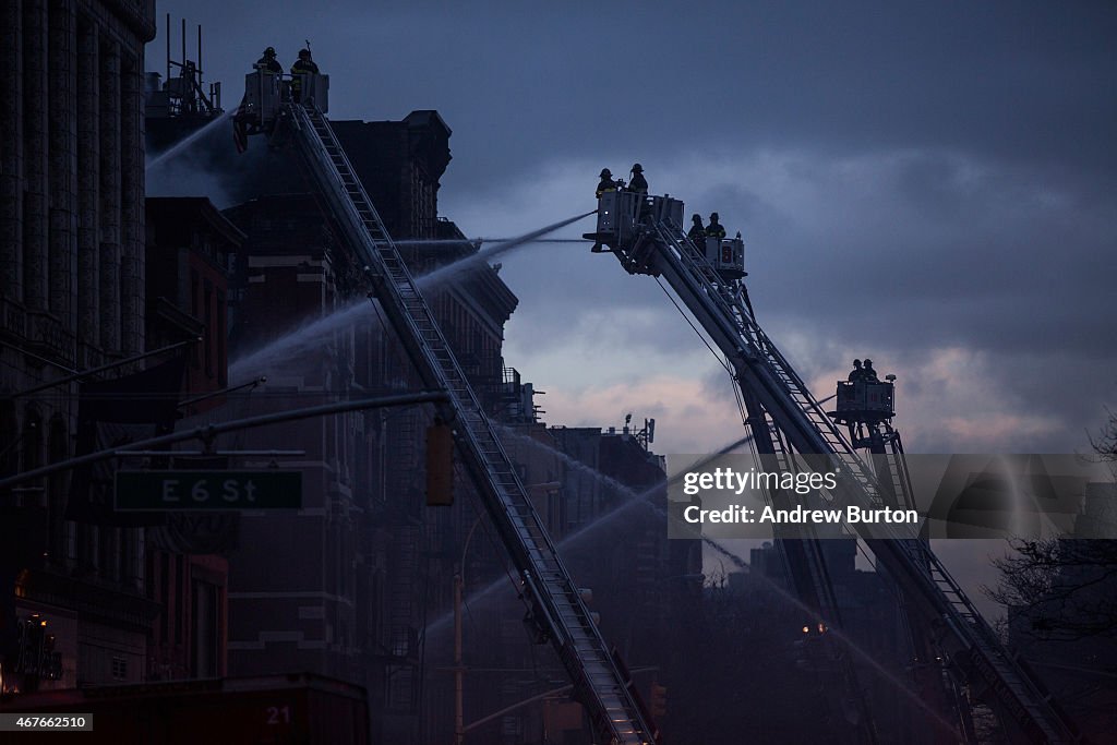 Building Explosion In Manhattan's East Village