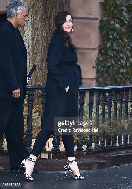 Actress Liv Tyler is seen in Soho on March 26, 2015 in New York City.