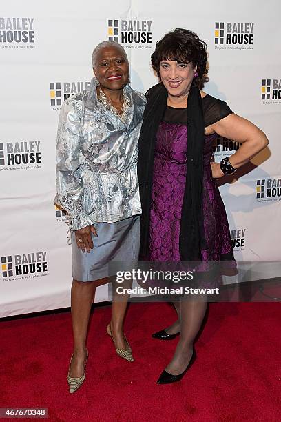Virginia Fields and Bailey House CEO Regina Quattrochi attend the Bailey House Gala & Auction 2015 at Pier 60 on March 26, 2015 in New York City.