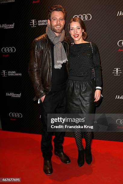 Ken Duken and Marisa Duken attend the 'Studio Babelsberg Berlinale Party - Audi At The 64th Berlinale International Film Festival at Borchardt...