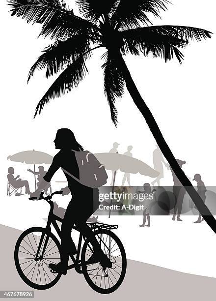 boardwalkbeach - beach boardwalk stock illustrations