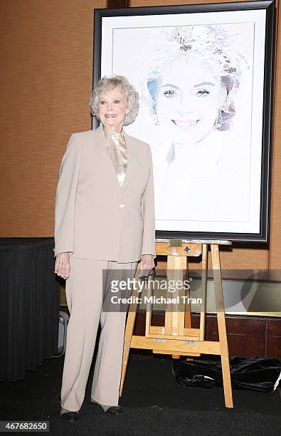 June Lockhart attends the Hollywood Chamber of Commerce's 94th Annual Installation & Lifetime Achievement Awards luncheon held at Universal Hilton...
