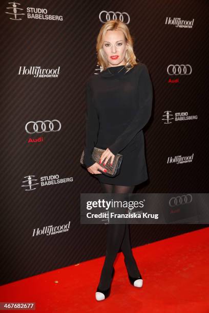 Eva Hassmann attends the 'Studio Babelsberg Berlinale Party - Audi At The 64th Berlinale International Film Festival at Borchardt Restaurant on...