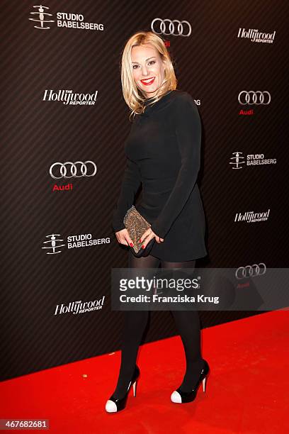Eva Hassmann attends the 'Studio Babelsberg Berlinale Party - Audi At The 64th Berlinale International Film Festival at Borchardt Restaurant on...