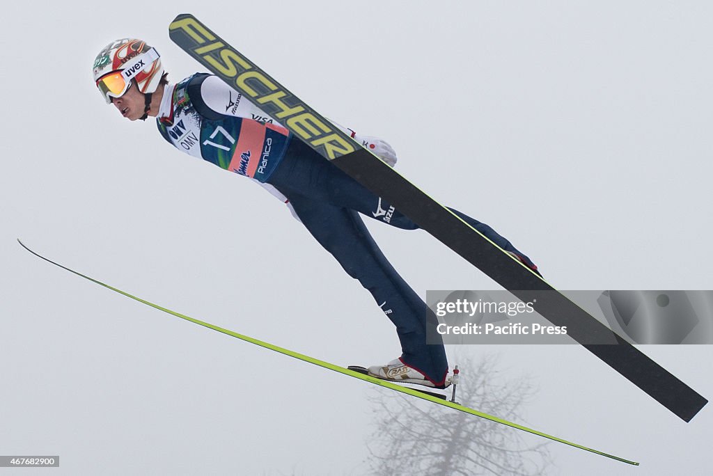 Taku Takeuchi of Japan competes during FIS World Cup Planica...