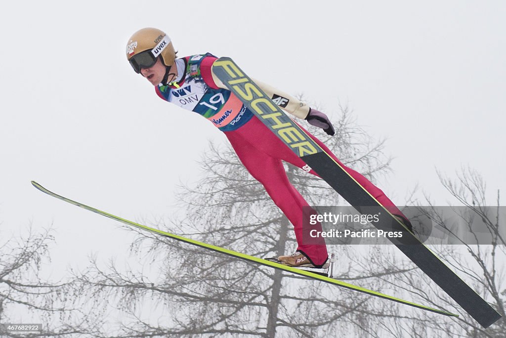 Piotr Zyla of Poland competes during FIS World Cup Planica...