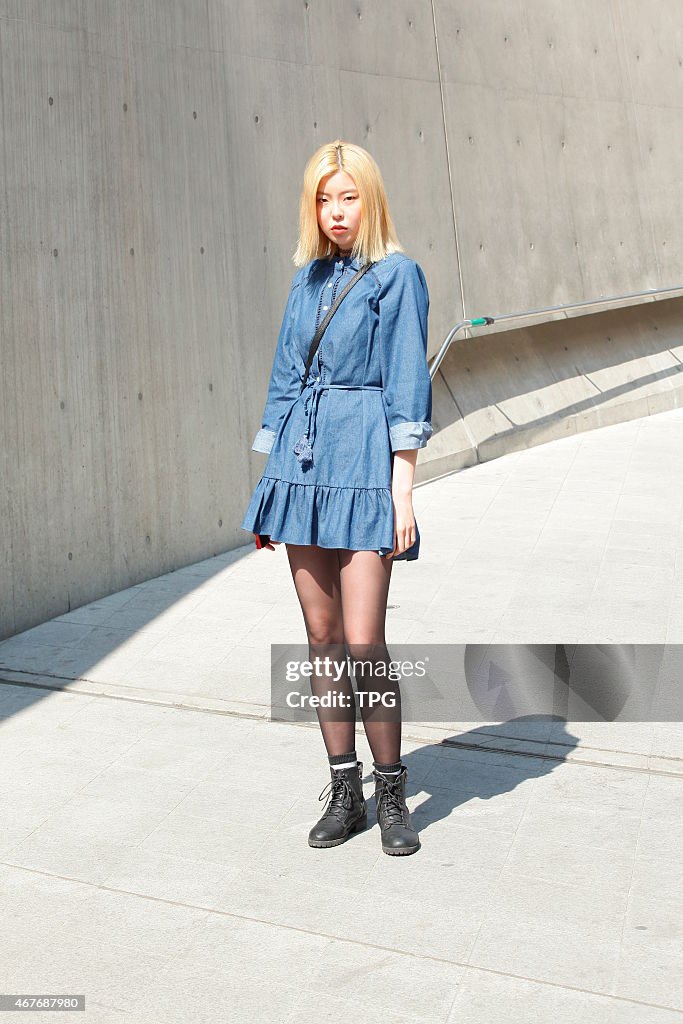 2015 Seoul FW fashion show street snap