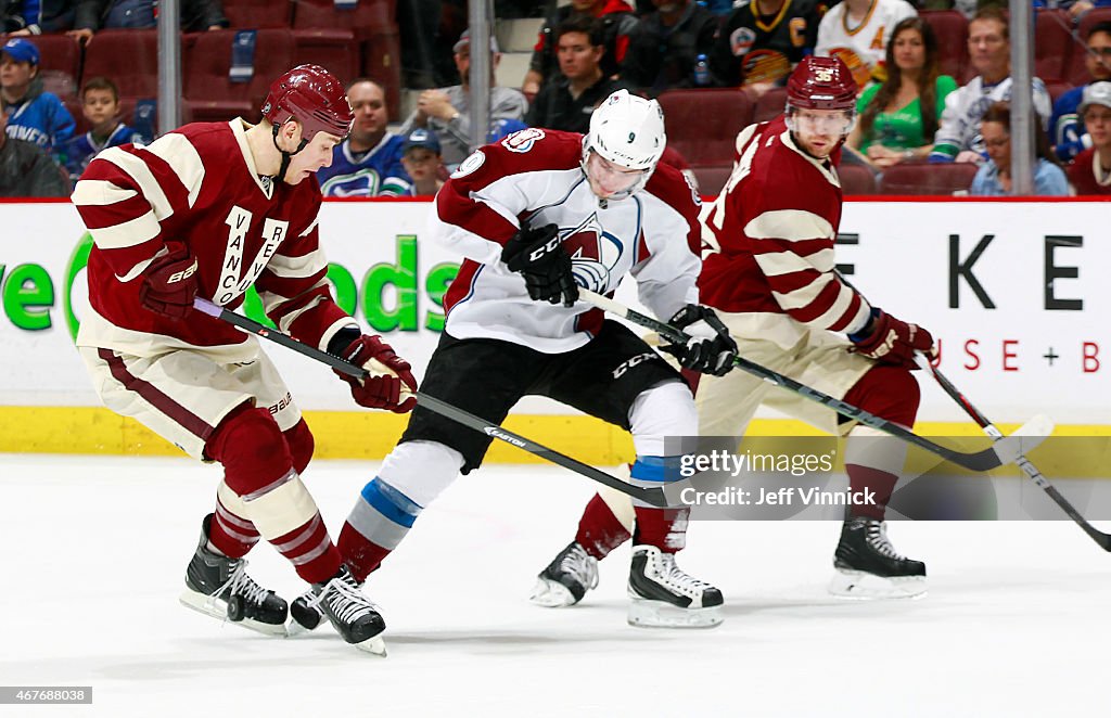 Colorado Avalanche v Vancouver Canucks