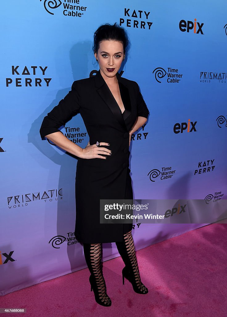 Screening Of EPIX's "Katy Perry: The Prismatic World Tour" - Red Carpet