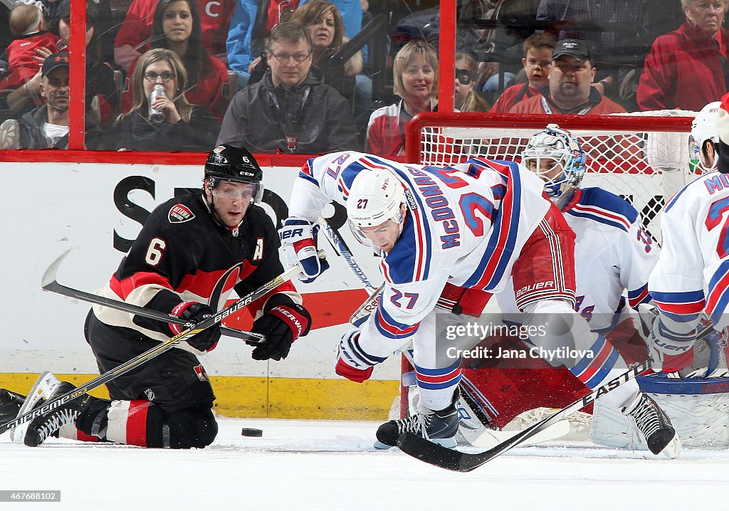 New York Rangers v Ottawa Senators