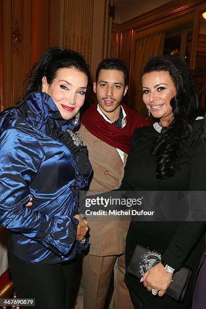 Lamia Khashoggi, Stefan D'Angieri and SAR Princesse Kasia Al Thani attend 'The Children for Peace' : Gala At Cercle Interallie In Paris at Cercle...