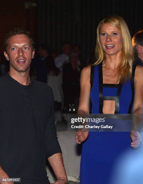 Singer/Songwriter Chris Martin and actress Gwyneth Paltrow attend Hollywood Stands Up To Cancer Event with contributors American Cancer Society and...