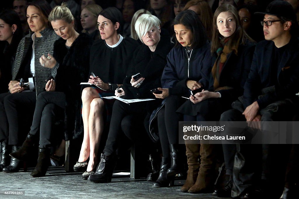 Helmut Lang - Front Row - Mercedes-Benz Fashion Week Fall 2014