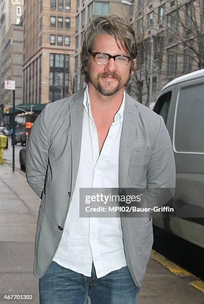 Zachary Knighton seen at the Rachael Ray Show on March 26, 2015 in New York City.