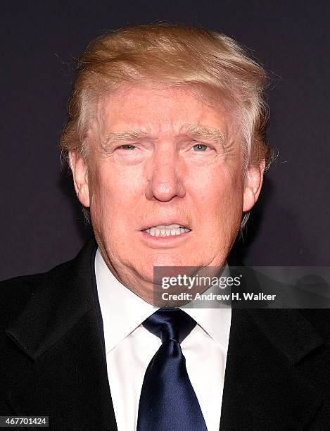 Donald Trump attends the 2015 New York Spring Spectacular Opening Night at Radio City Music Hall on March 26, 2015 in New York City.