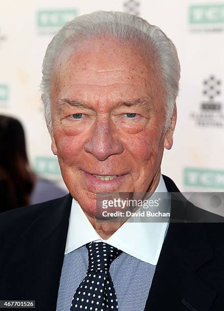 Actor Christopher Plummer attends the 2015 TCM Classic Film Festival Opening Night Gala 50th anniversary screening of "The Sound Of Music" at TCL...