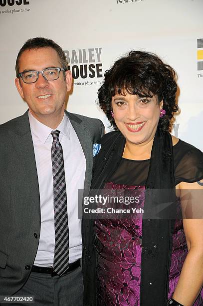 Ted Allen and Regina R Quattrochi attend Bailey House Gala & Auction 2015 at Pier 60 on March 26, 2015 in New York City.