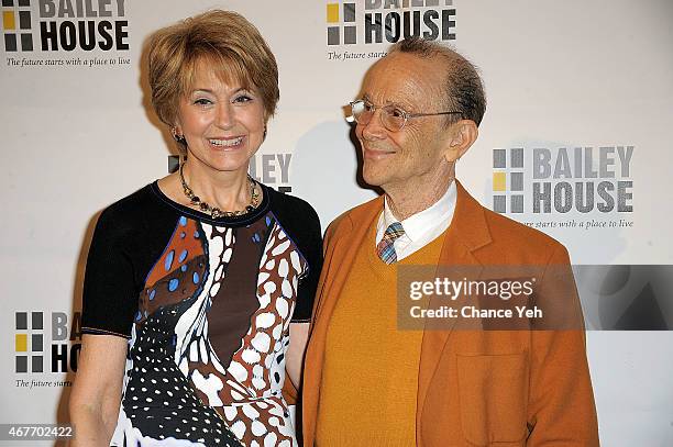 Jane Pauley and Joel Grey attend Bailey House Gala & Auction 2015 at Pier 60 on March 26, 2015 in New York City.